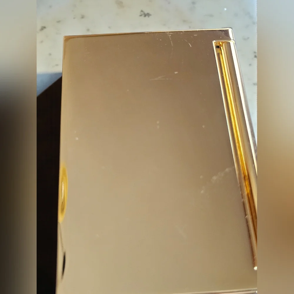 Valentino Gold V-Logo Travel Compact Mirror NEW GWP